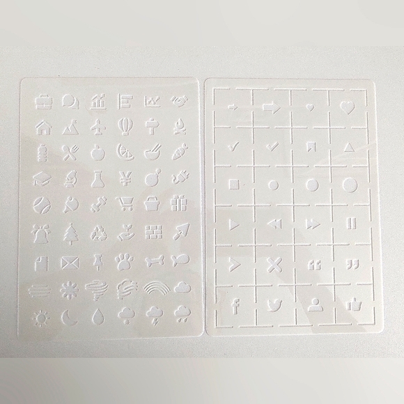 Journalling stencil set - Picture 4 of 7